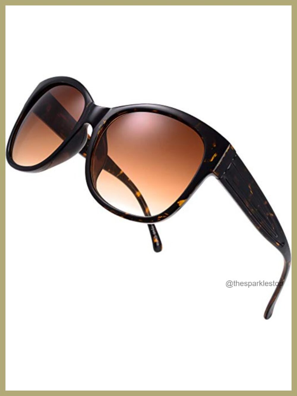 Oversized Jackie O Cat Eye Sunglasses UV Protection Non-Polarized Women's